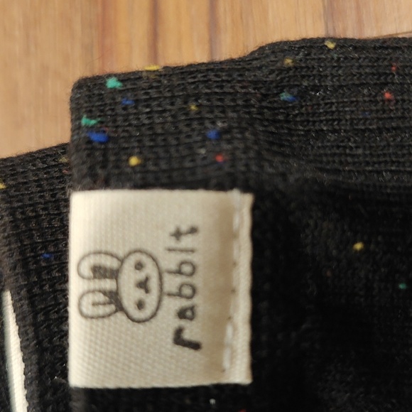 🔥 2/$10 3/$12 Rabbit Men’s Speckled Crew Socks – Black & Cream - Picture 2 of 3